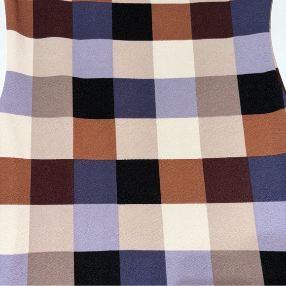 Emery Rose Multi Square Pattern Short Sleeve Dress Size S - Picture 6 of 6